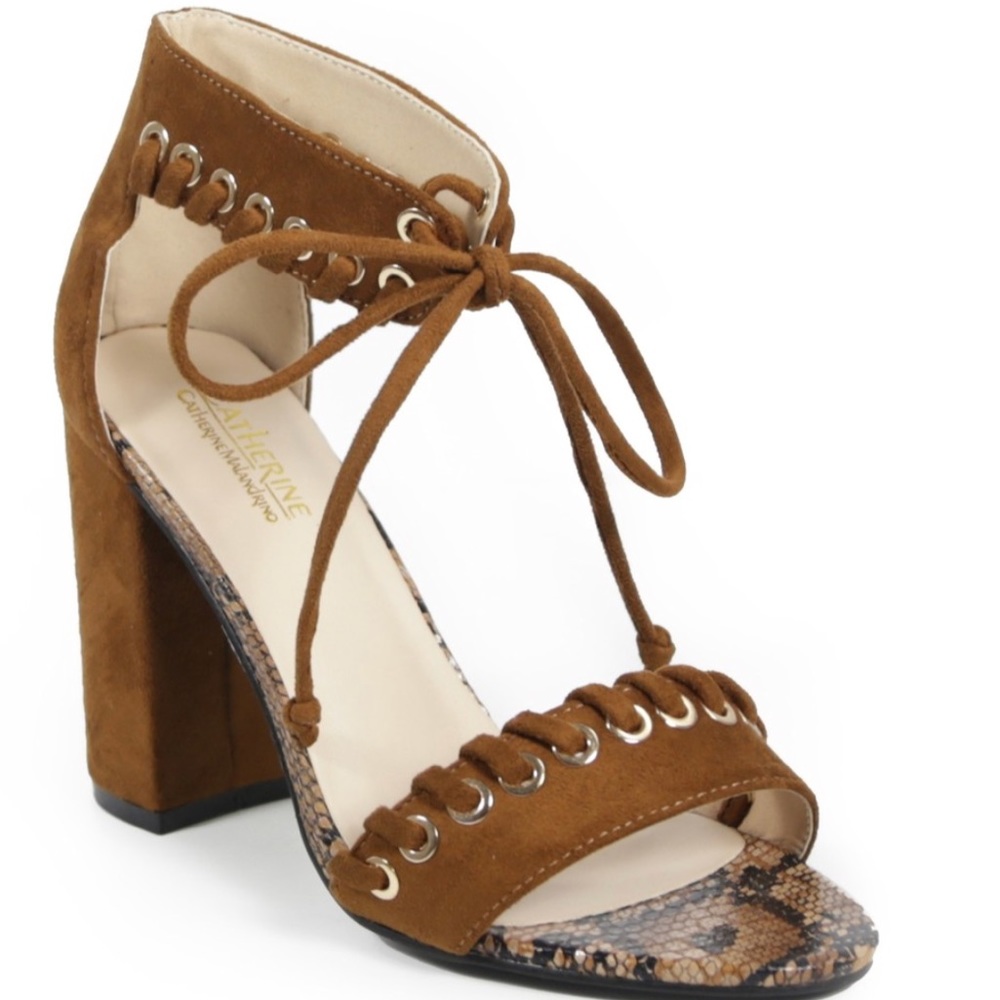 LAST CHANCE- Catherine Malandrino Lace-Up Heel